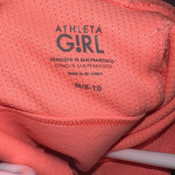 Athleta Girl Times Two Renewed Bloom Spring Pink Tank Size M/8-10 - Picture 5 of 5